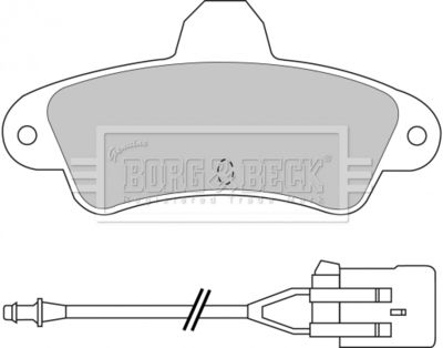 BBP1437 BORG & BECK Комплект тормозных колодок, дисковый тормоз