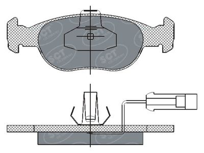 SP291PR SCT - MANNOL Комплект тормозных колодок, дисковый тормоз