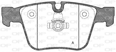 BPA121600 OPEN PARTS Комплект тормозных колодок, дисковый тормоз