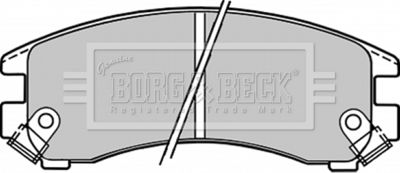BBP1223 BORG & BECK Комплект тормозных колодок, дисковый тормоз