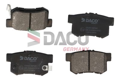 329980 DACO Germany Комплект тормозных колодок, дисковый тормоз