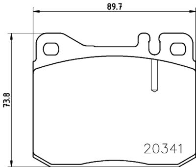 PCP1432 DON Комплект тормозных колодок, дисковый тормоз
