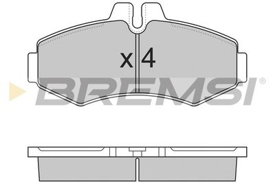 BP2821 BREMSI Комплект тормозных колодок, дисковый тормоз