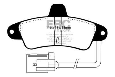 DP2965 EBC Brakes Комплект тормозных колодок, дисковый тормоз