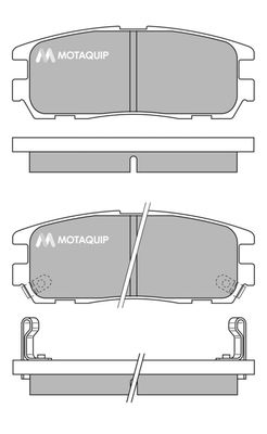 LVXL786 MOTAQUIP Комплект тормозных колодок, дисковый тормоз