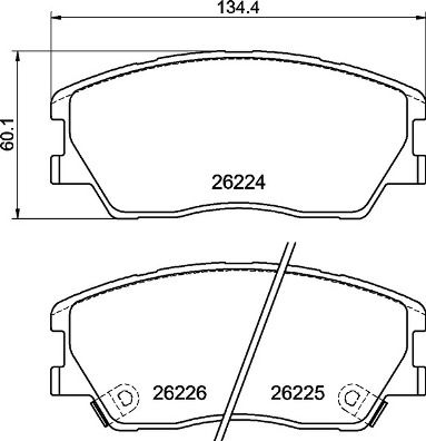 P30121 BREMBO Комплект тормозных колодок, дисковый тормоз