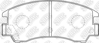 PN7153 NiBK Комплект тормозных колодок, дисковый тормоз