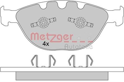 1170380 METZGER Комплект тормозных колодок, дисковый тормоз