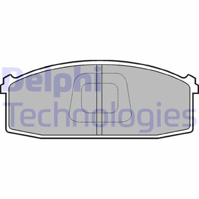 LP686 DELPHI Комплект тормозных колодок, дисковый тормоз