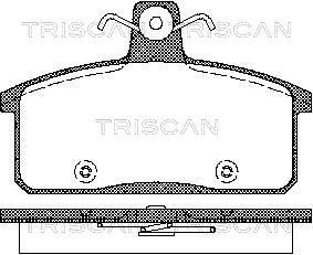 811069012 TRISCAN Комплект тормозных колодок, дисковый тормоз