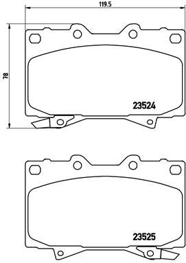 P83048 BREMBO Комплект тормозных колодок, дисковый тормоз