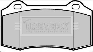 BBP2360 BORG & BECK Комплект тормозных колодок, дисковый тормоз