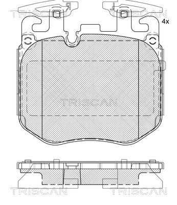 811011066 TRISCAN Комплект тормозных колодок, дисковый тормоз