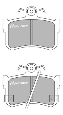 LVXL772 MOTAQUIP Комплект тормозных колодок, дисковый тормоз