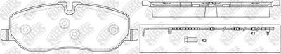 PN0484W NiBK Комплект тормозных колодок, дисковый тормоз