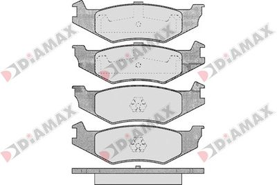 N09218 DIAMAX Комплект тормозных колодок, дисковый тормоз