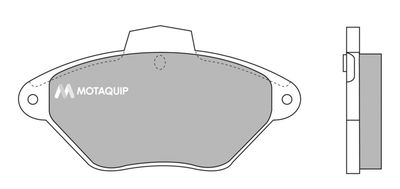 LVXL703 MOTAQUIP Комплект тормозных колодок, дисковый тормоз