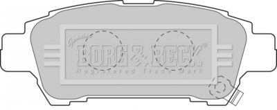 BBP1838 BORG & BECK Комплект тормозных колодок, дисковый тормоз