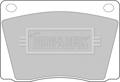 BBP1011 BORG & BECK Комплект тормозных колодок, дисковый тормоз