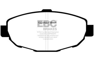 DP21007 EBC Brakes Комплект тормозных колодок, дисковый тормоз