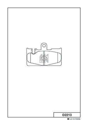 D2213 MK Kashiyama Комплект тормозных колодок, дисковый тормоз