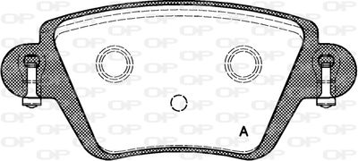 BPA077710 OPEN PARTS Комплект тормозных колодок, дисковый тормоз