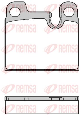 001500 REMSA Комплект тормозных колодок, дисковый тормоз