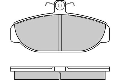 120616 E.T.F. Комплект тормозных колодок, дисковый тормоз