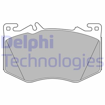 LP3620 DELPHI Комплект тормозных колодок, дисковый тормоз