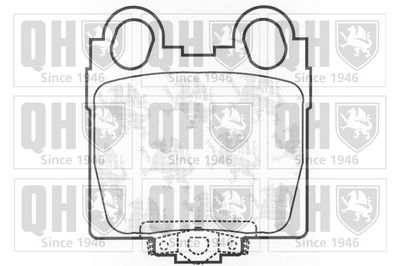 BP1252 QUINTON HAZELL Комплект тормозных колодок, дисковый тормоз