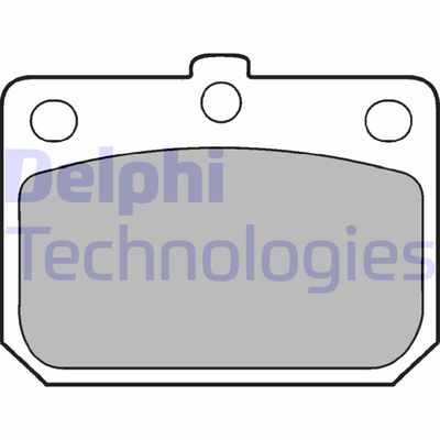 LP74 DELPHI Комплект тормозных колодок, дисковый тормоз