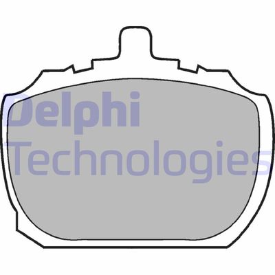 LP45 DELPHI Комплект тормозных колодок, дисковый тормоз