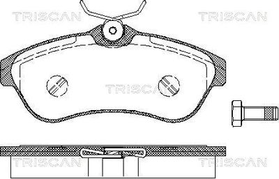 811028027 TRISCAN Комплект тормозных колодок, дисковый тормоз