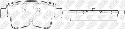 PN0481 NiBK Комплект тормозных колодок, дисковый тормоз
