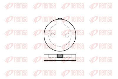 008900 KAWE Комплект тормозных колодок, дисковый тормоз