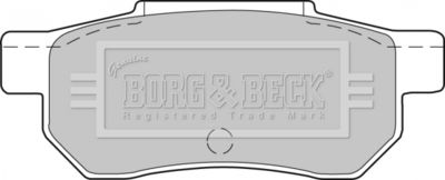 BBP1237 BORG & BECK Комплект тормозных колодок, дисковый тормоз