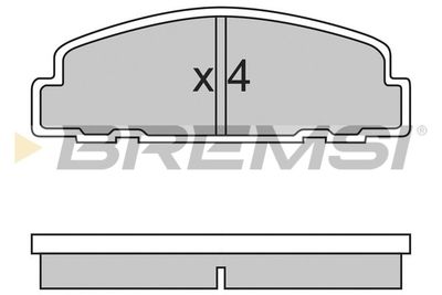 BP2329 BREMSI Комплект тормозных колодок, дисковый тормоз