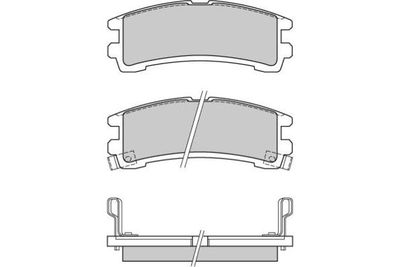120619 E.T.F. Комплект тормозных колодок, дисковый тормоз