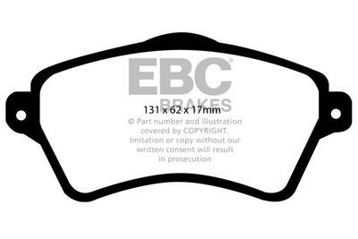 DP1352 EBC Brakes Комплект тормозных колодок, дисковый тормоз