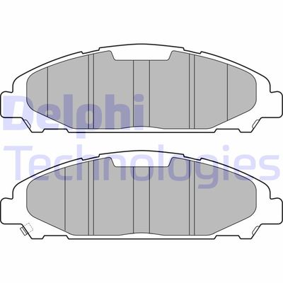LP3255 DELPHI Комплект тормозных колодок, дисковый тормоз