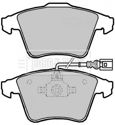 BBP2144 BORG & BECK Комплект тормозных колодок, дисковый тормоз