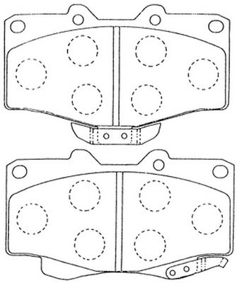 FP0436 FIT Комплект тормозных колодок, дисковый тормоз