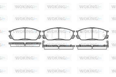 P298302 WOKING Комплект тормозных колодок, дисковый тормоз