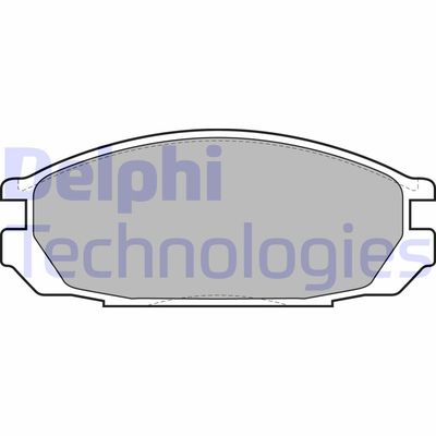 LP1623 DELPHI Комплект тормозных колодок, дисковый тормоз