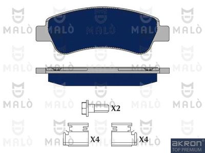 1050396 AKRON-MALÒ Комплект тормозных колодок, дисковый тормоз
