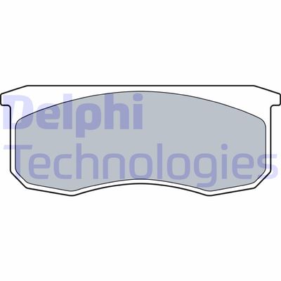 LP3509 DELPHI Комплект тормозных колодок, дисковый тормоз