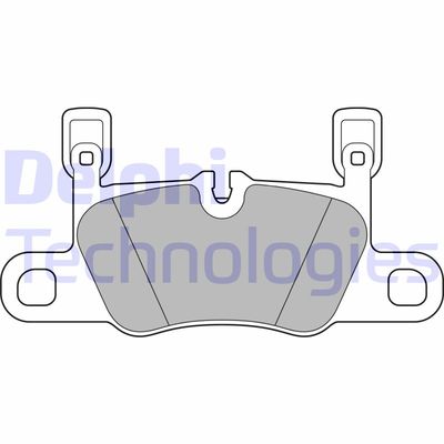 LP3656 DELPHI Комплект тормозных колодок, дисковый тормоз