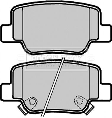 BBP2241 BORG & BECK Комплект тормозных колодок, дисковый тормоз