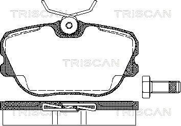 811065973 TRISCAN Комплект тормозных колодок, дисковый тормоз