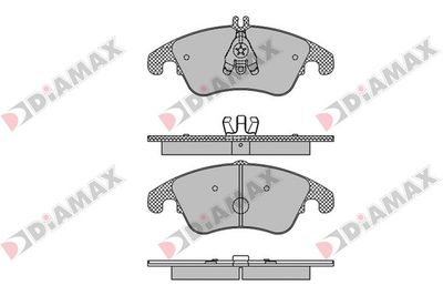 N09441 DIAMAX Комплект тормозных колодок, дисковый тормоз